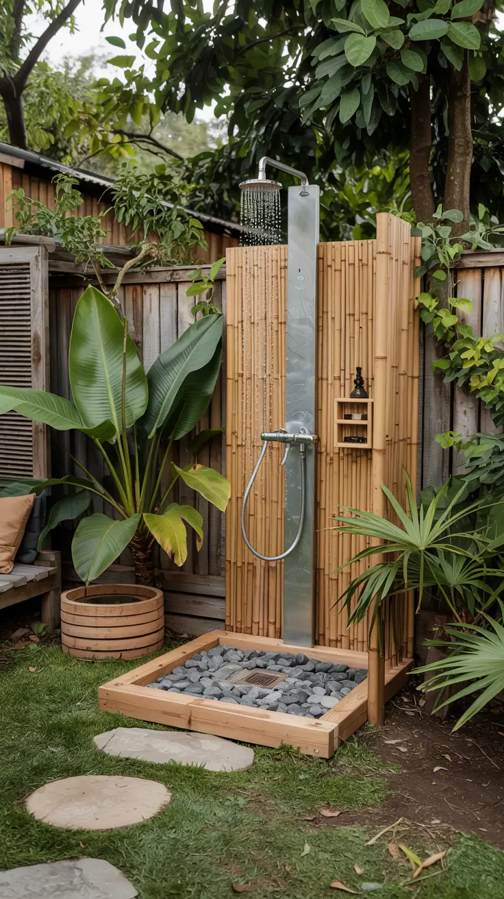 Outdoor Shower Ideas 2026: Private, Tropical & Modern Backyard Inspirations