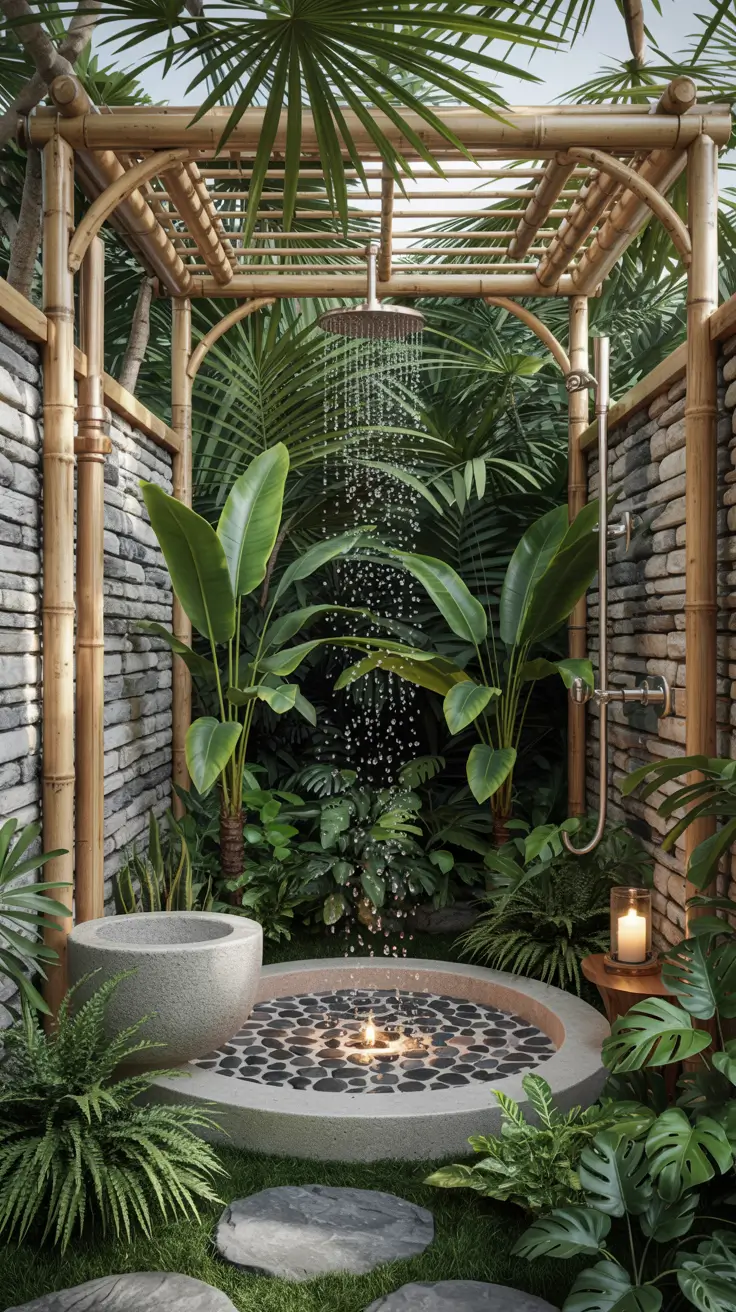 Outdoor Shower Ideas 2026: Private, Tropical & Modern Backyard Inspirations