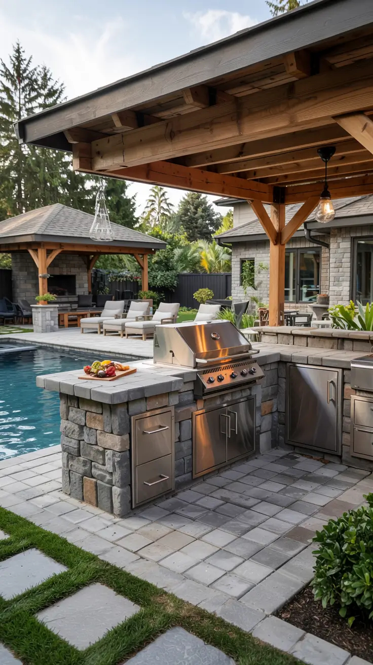 Patio BBQ Area 2026: Modern Outdoor Kitchen & Grill Station Ideas