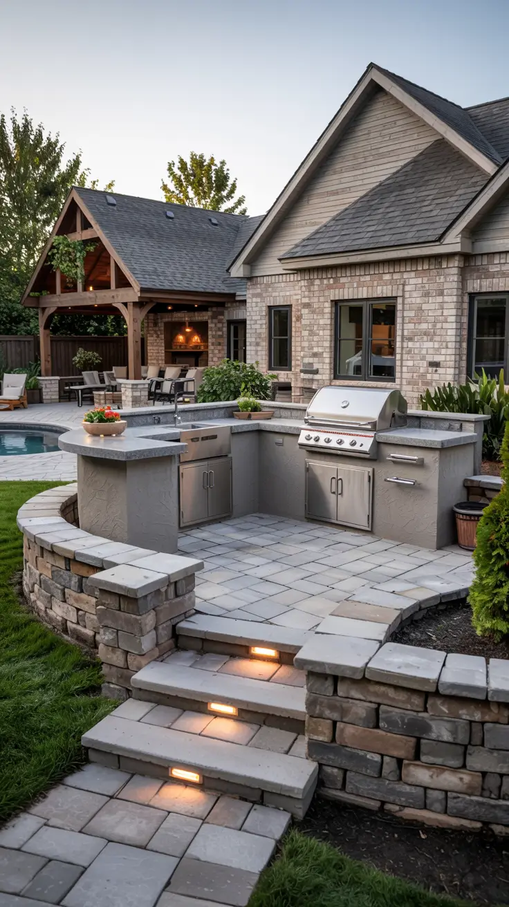 Patio BBQ Area 2026: Modern Outdoor Kitchen & Grill Station Ideas