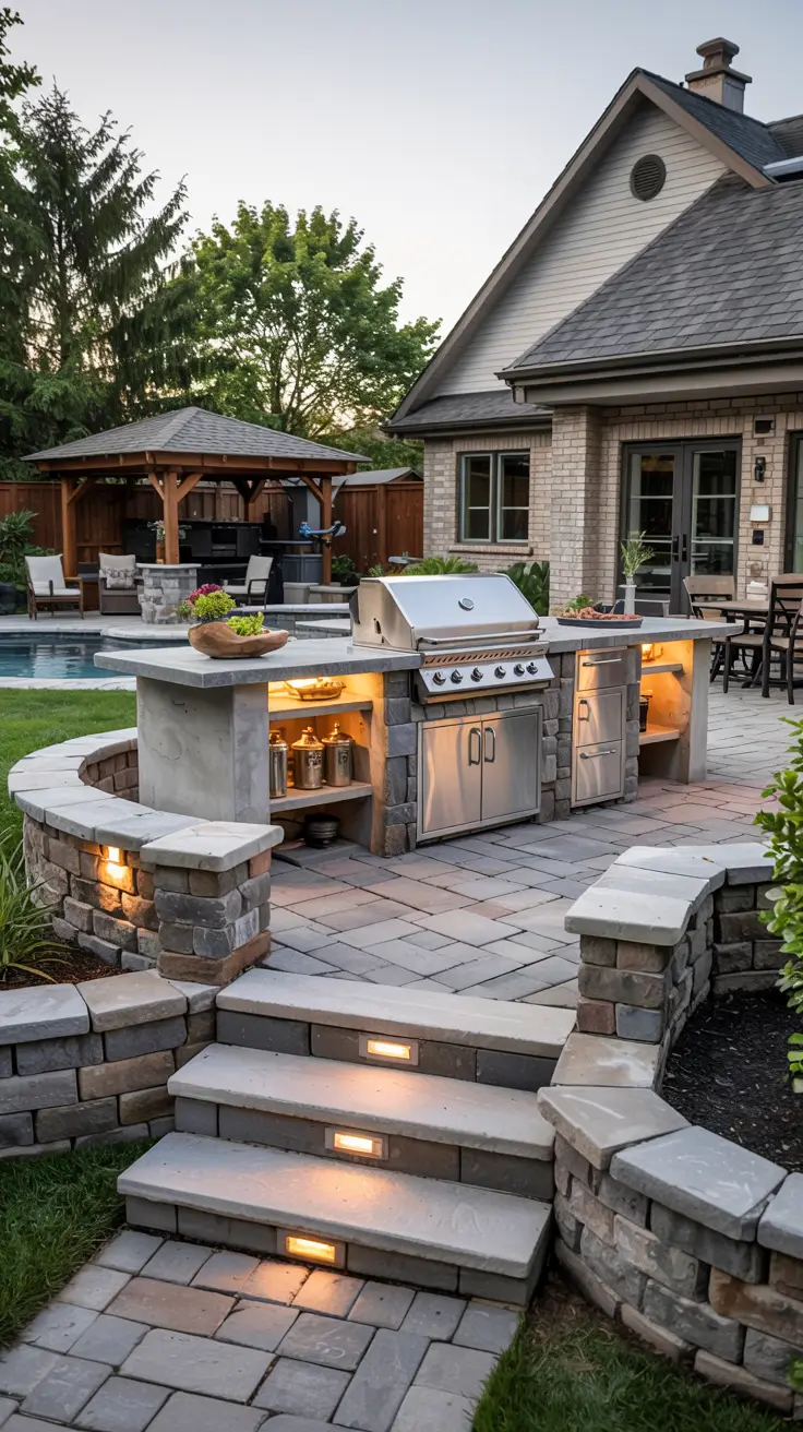 Patio BBQ Area 2026: Modern Outdoor Kitchen & Grill Station Ideas