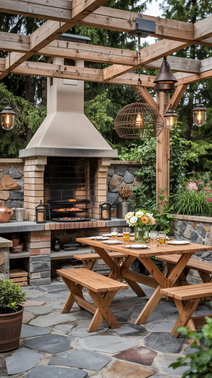 Patio BBQ Area 2026: Modern Outdoor Kitchen & Grill Station Ideas
