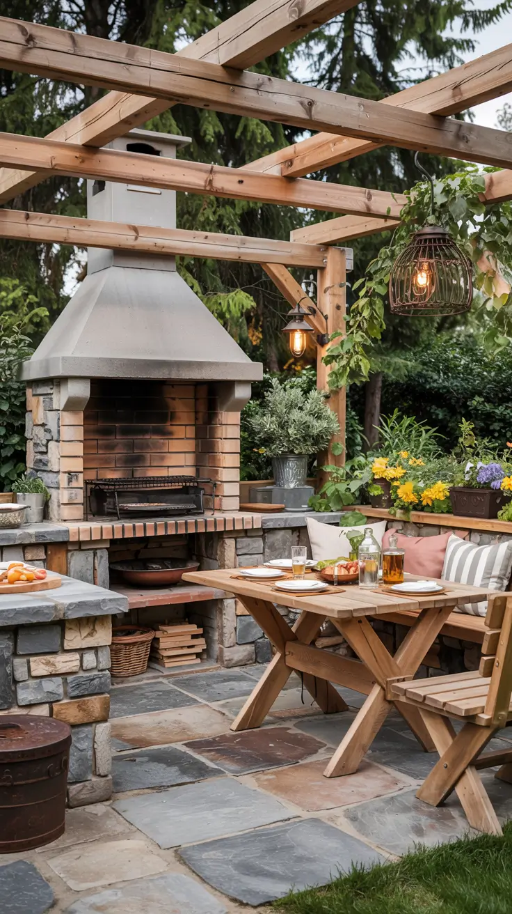 Patio BBQ Area 2026: Modern Outdoor Kitchen & Grill Station Ideas