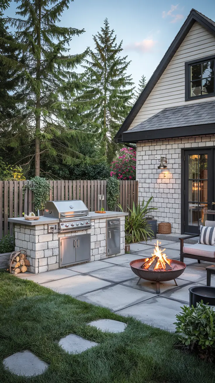 Patio with Fire Pit 2026: Modern Backyard Design Ideas with Pergola, Pool & Dining Area