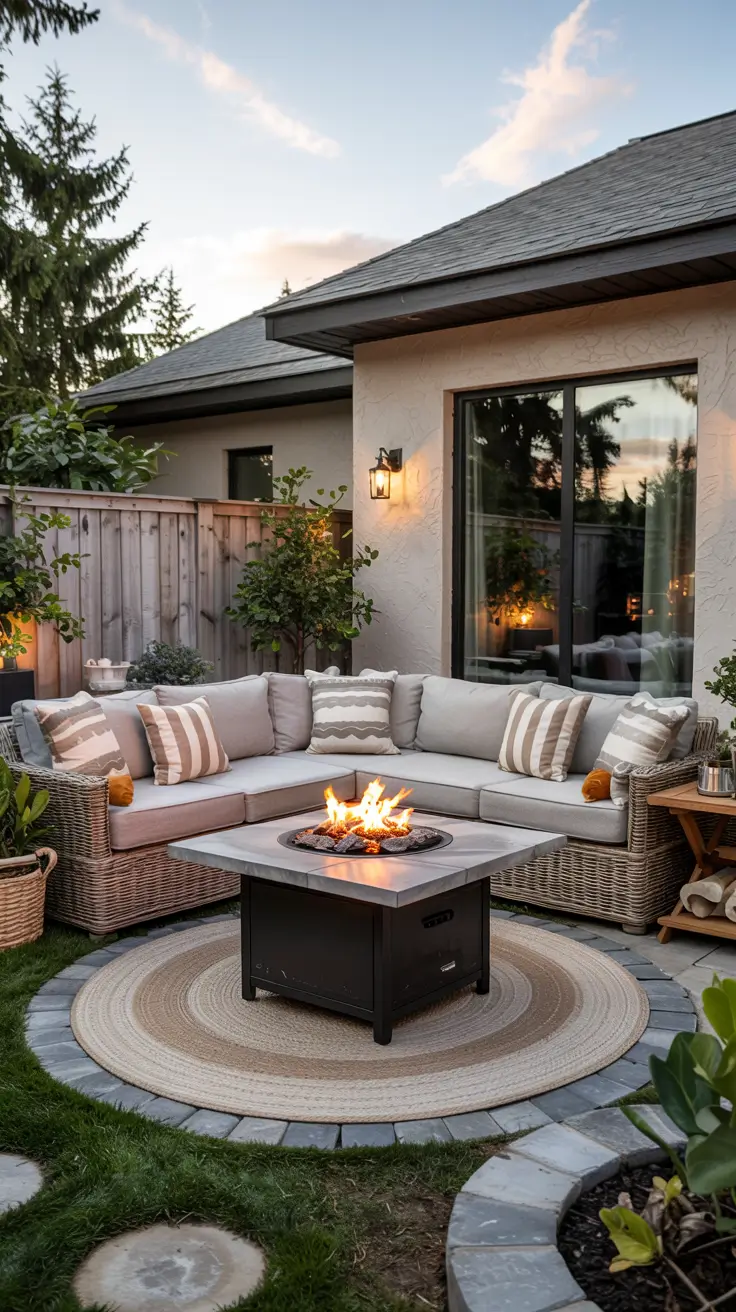 Patio with Fire Pit 2026: Modern Backyard Design Ideas with Pergola, Pool & Dining Area