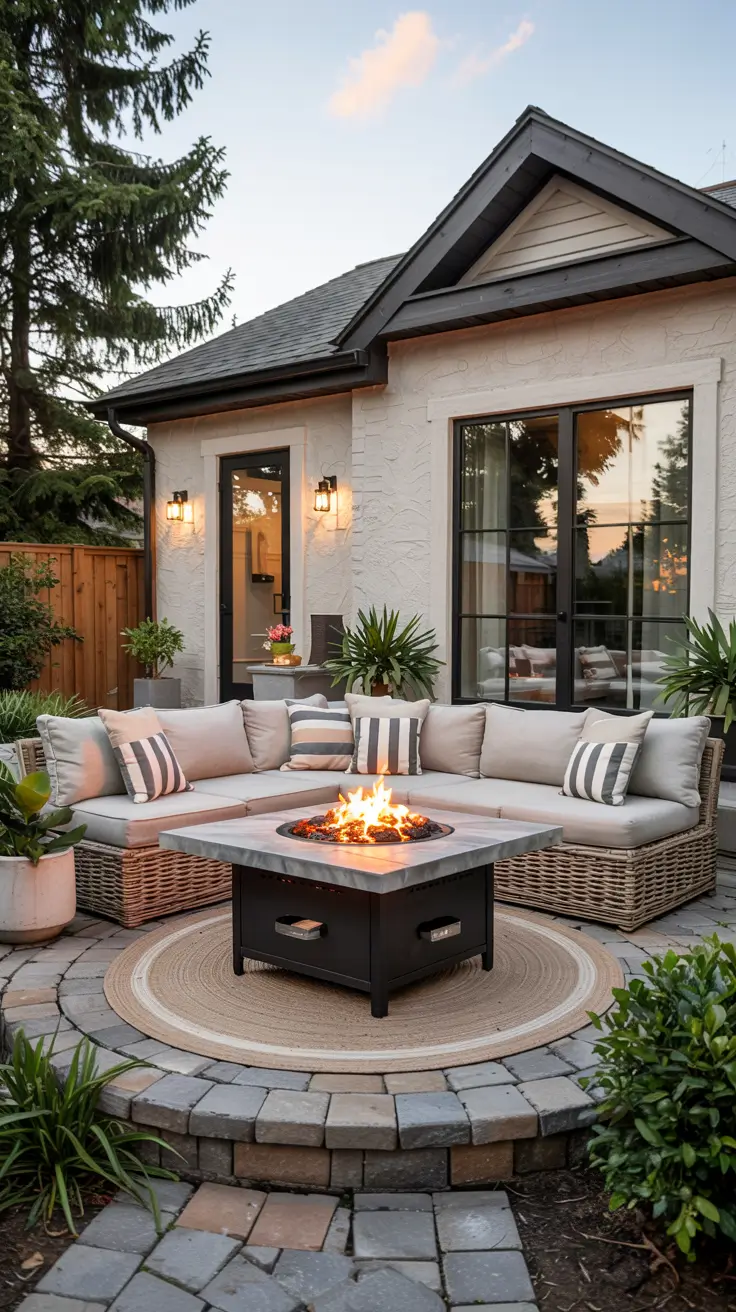 Patio with Fire Pit 2026: Modern Backyard Design Ideas with Pergola, Pool & Dining Area