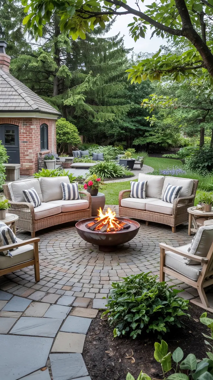 Patio with Fire Pit 2026: Modern Backyard Design Ideas with Pergola, Pool & Dining Area
