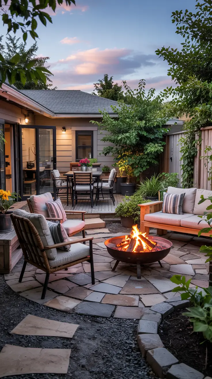 Patio with Fire Pit 2026: Modern Backyard Design Ideas with Pergola, Pool & Dining Area