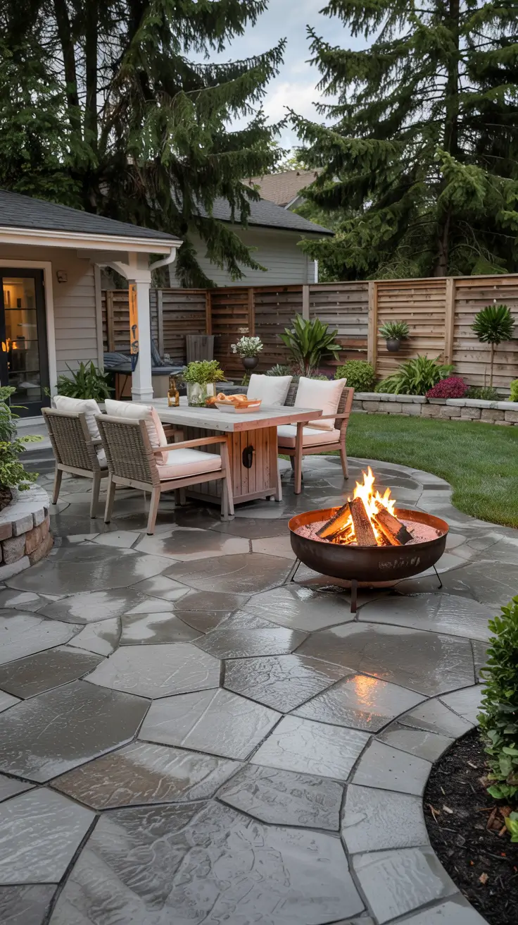 Patio with Fire Pit 2026: Modern Backyard Design Ideas with Pergola, Pool & Dining Area
