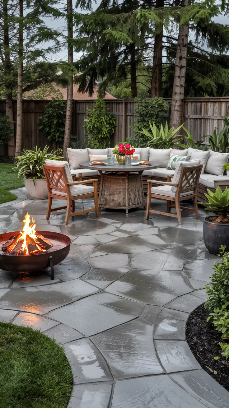 Patio with Fire Pit 2026: Modern Backyard Design Ideas with Pergola, Pool & Dining Area
