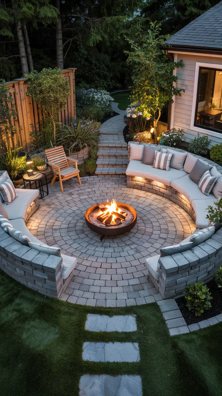 Patio with Fire Pit 2026: Modern Backyard Design Ideas with Pergola, Pool & Dining Area