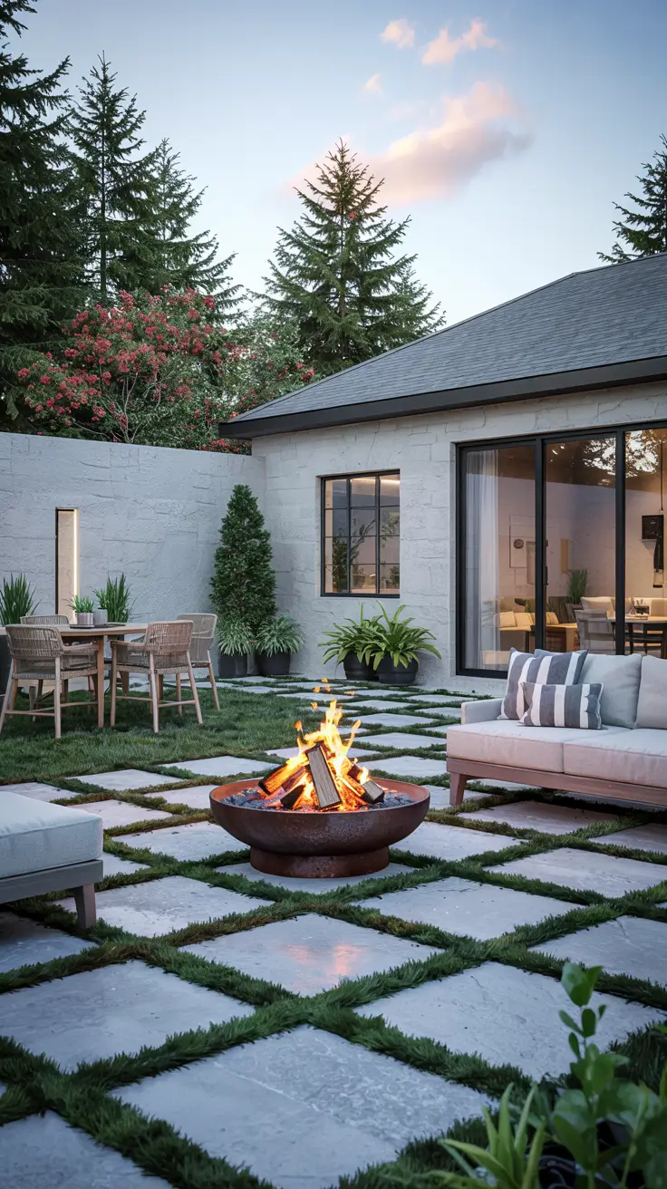 Patio with Fire Pit 2026: Modern Backyard Design Ideas with Pergola, Pool & Dining Area