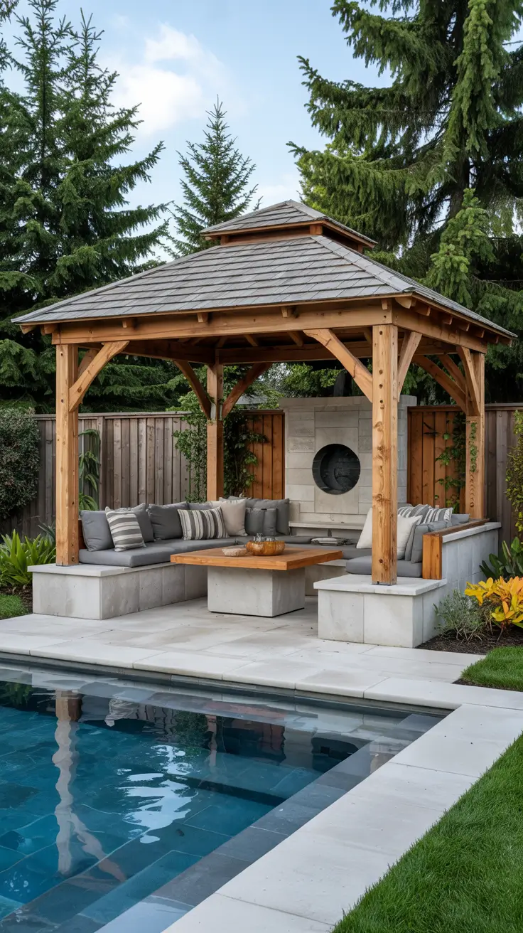 Pool Gazebo Ideas 2026: Stylish Cabanas, Pergolas & Backyard Bar Designs
