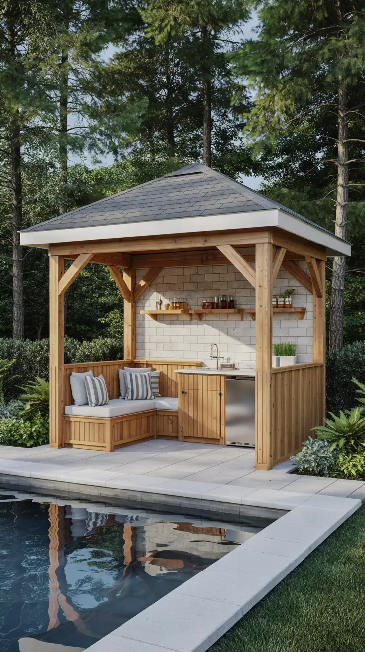 Pool Gazebo Ideas 2026: Stylish Cabanas, Pergolas & Backyard Bar Designs