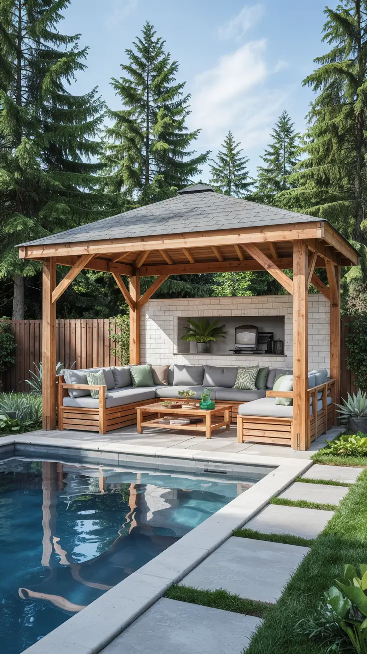 Pool Gazebo Ideas 2026: Stylish Cabanas, Pergolas & Backyard Bar Designs