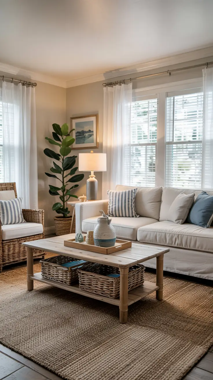 Coastal Living Room Ideas Summer 2026 - Fresh Interior Design & Decor Trends