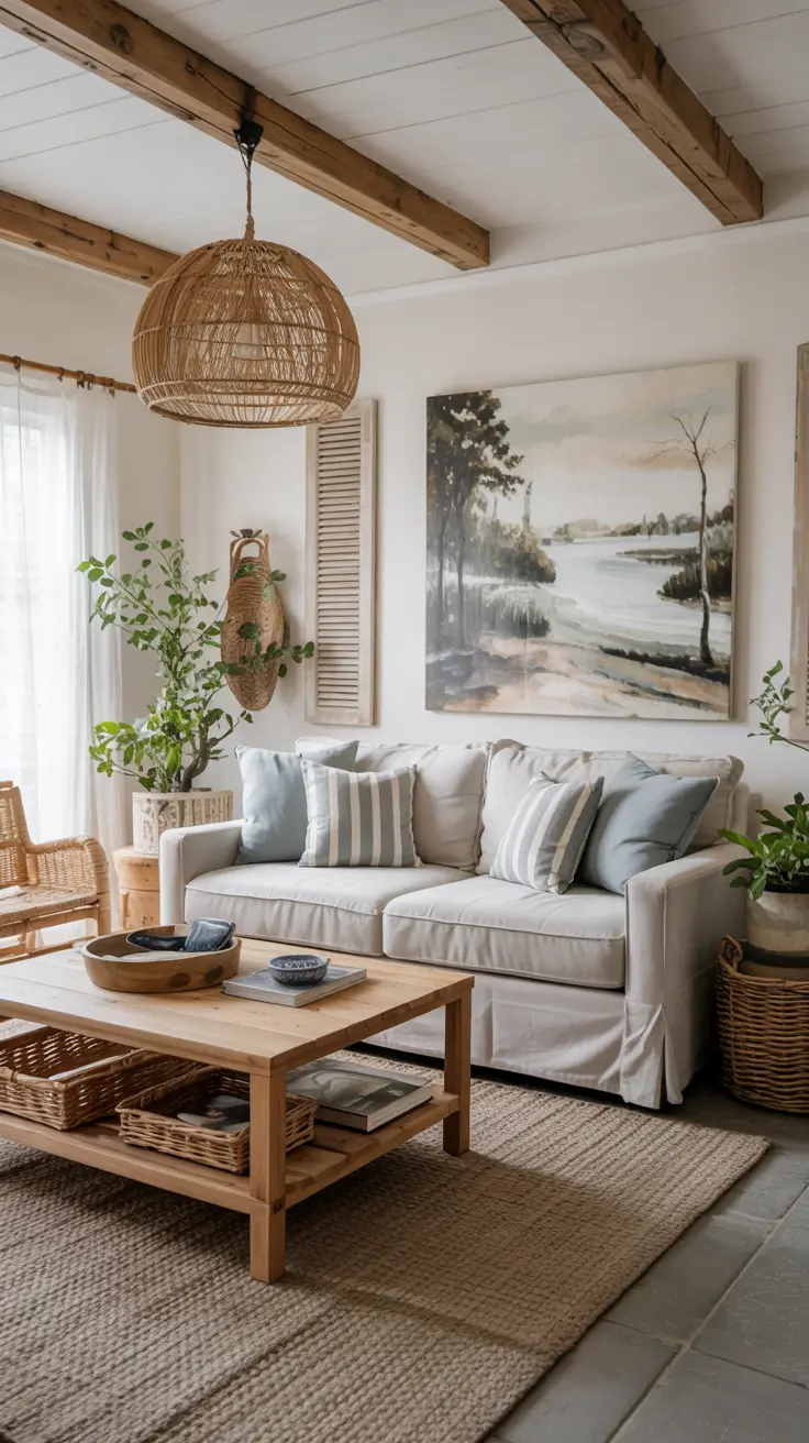 Coastal Living Room Ideas Summer 2026 - Fresh Interior Design & Decor Trends