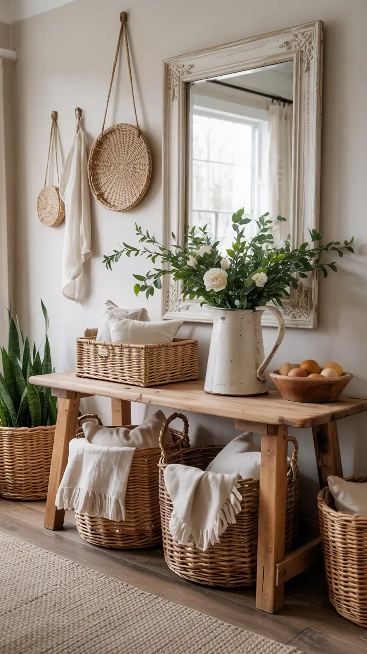 Easter Entryway Decor Ideas 2026: Spring, Farmhouse & DIY Table Styling