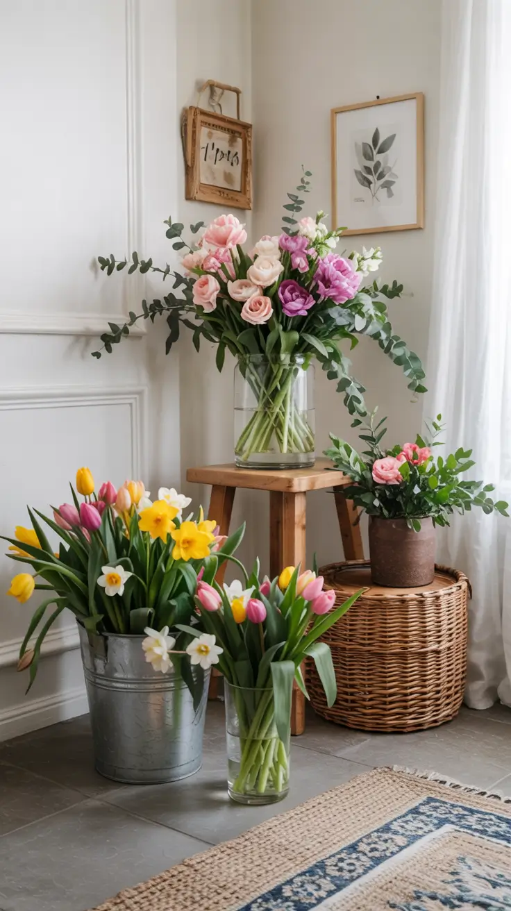 Easter Entryway Decor Ideas 2026: Spring, Farmhouse & DIY Table Styling
