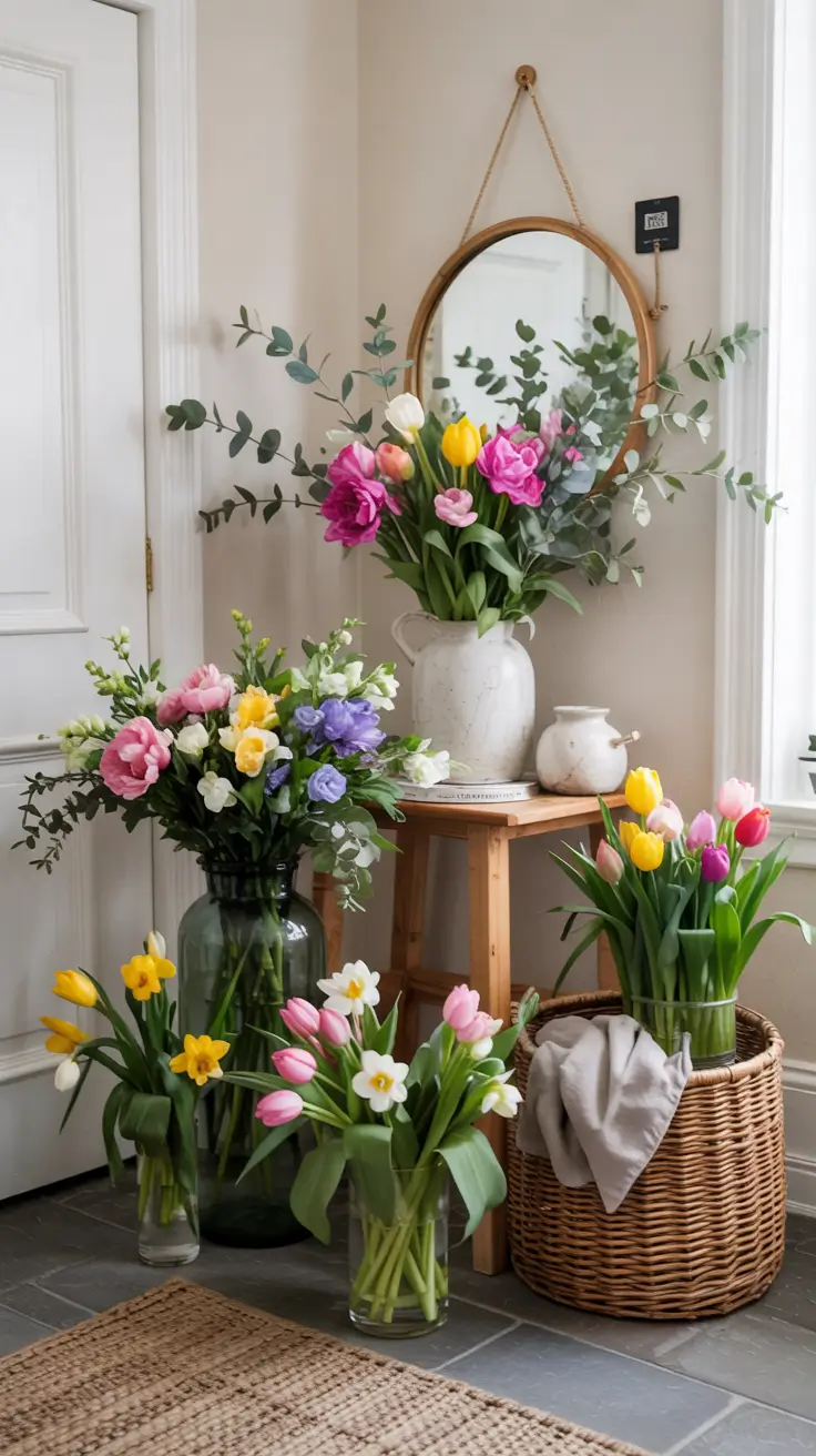 Easter Entryway Decor Ideas 2026: Spring, Farmhouse & DIY Table Styling