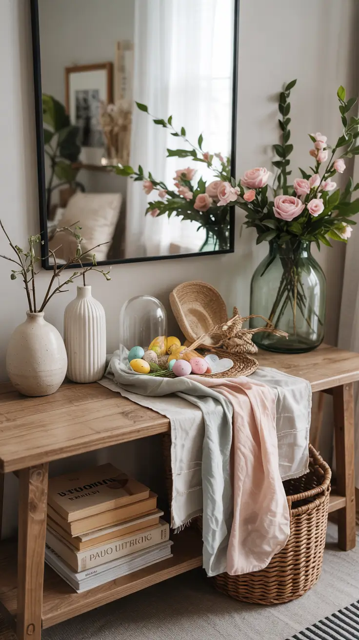 Easter Entryway Decor Ideas 2026: Spring, Farmhouse & DIY Table Styling