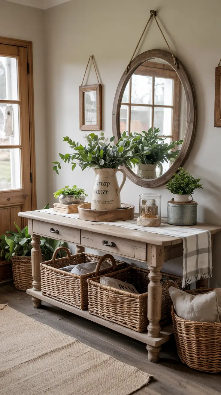 Easter Entryway Decor Ideas 2026: Spring, Farmhouse & DIY Table Styling