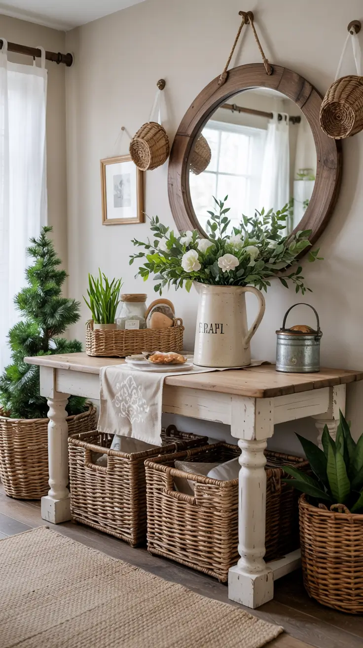 Easter Entryway Decor Ideas 2026: Spring, Farmhouse & DIY Table Styling