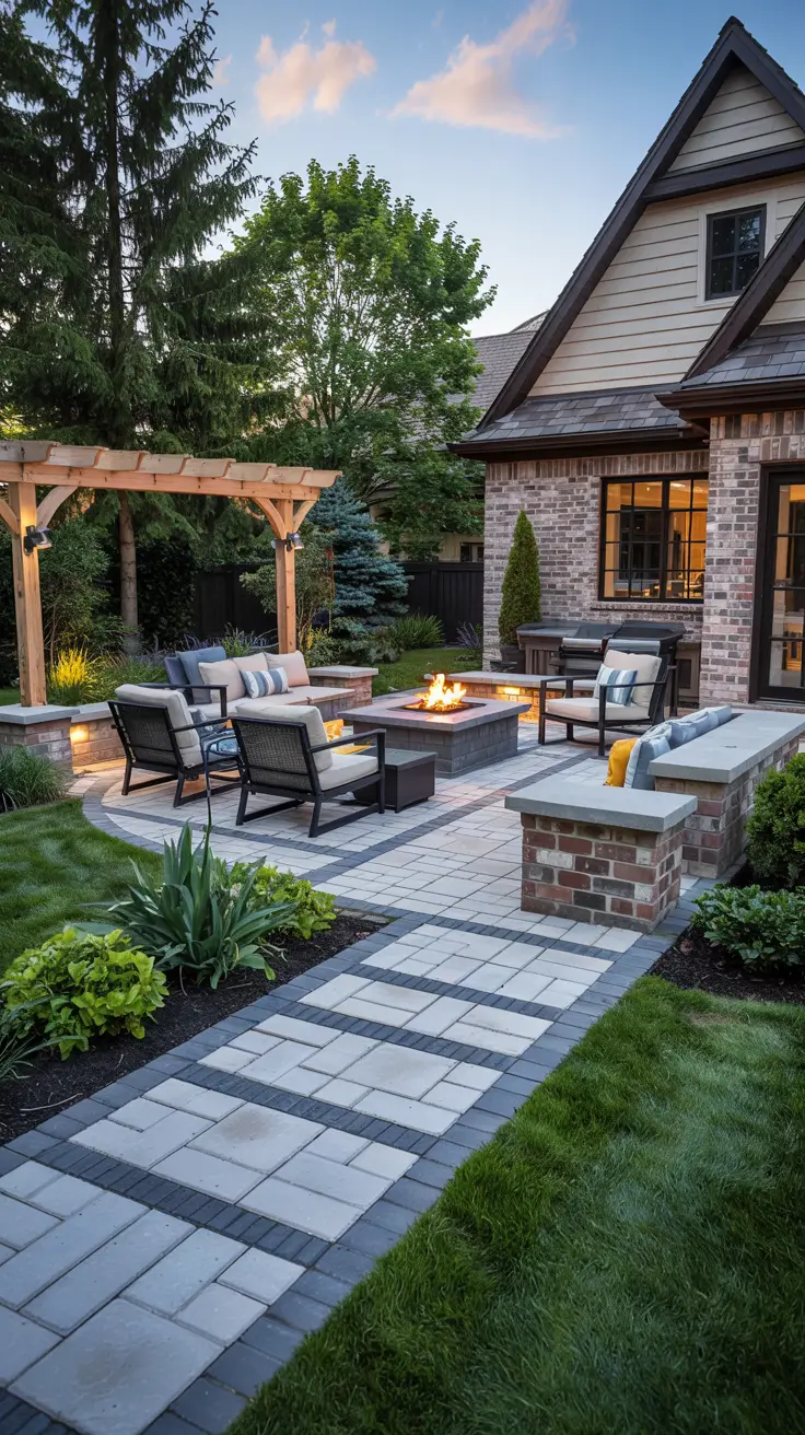 Paver Patio Patterns 2026: Stylish Layout Ideas with Brick, Stone & Herringbone Designs