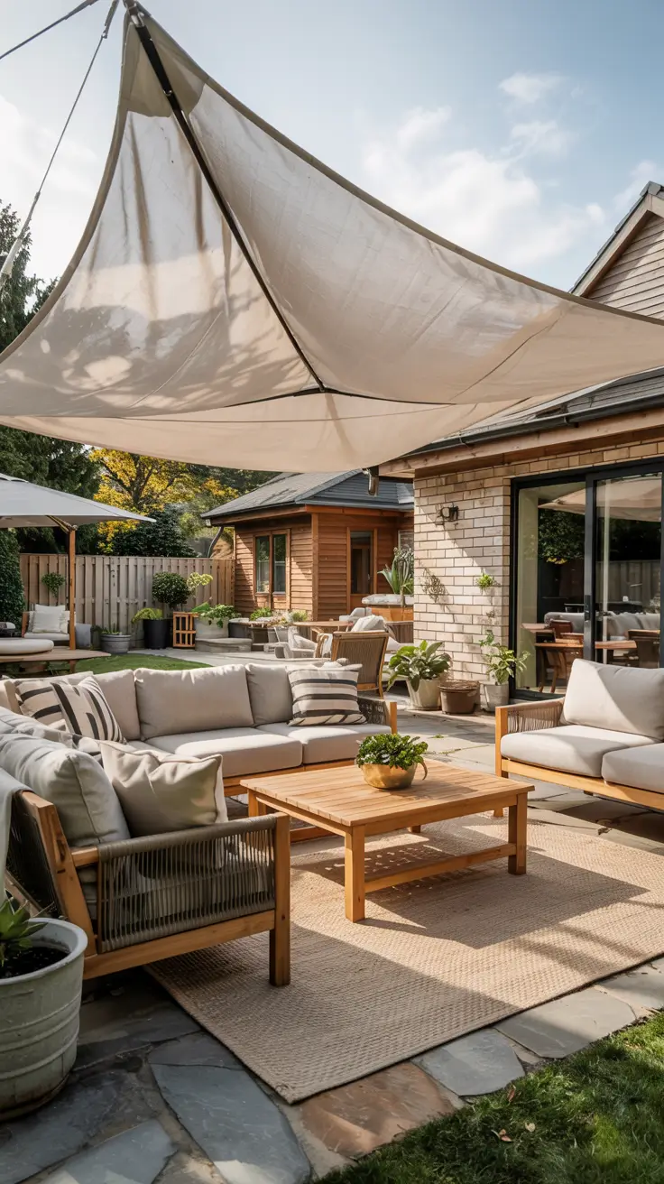 Shade Sail Backyard Ideas 2026: Stylish Sun Sail Designs for Modern Outdoor Spaces