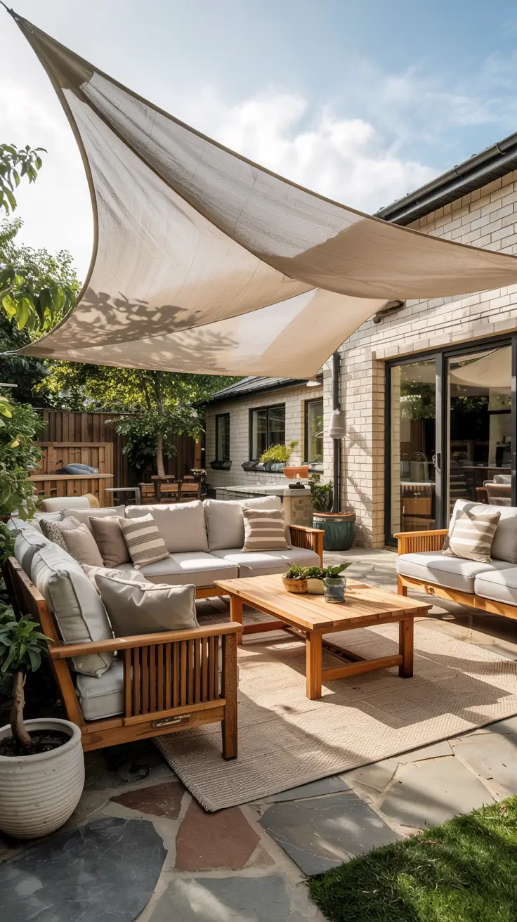 Shade Sail Backyard Ideas 2026: Stylish Sun Sail Designs for Modern Outdoor Spaces