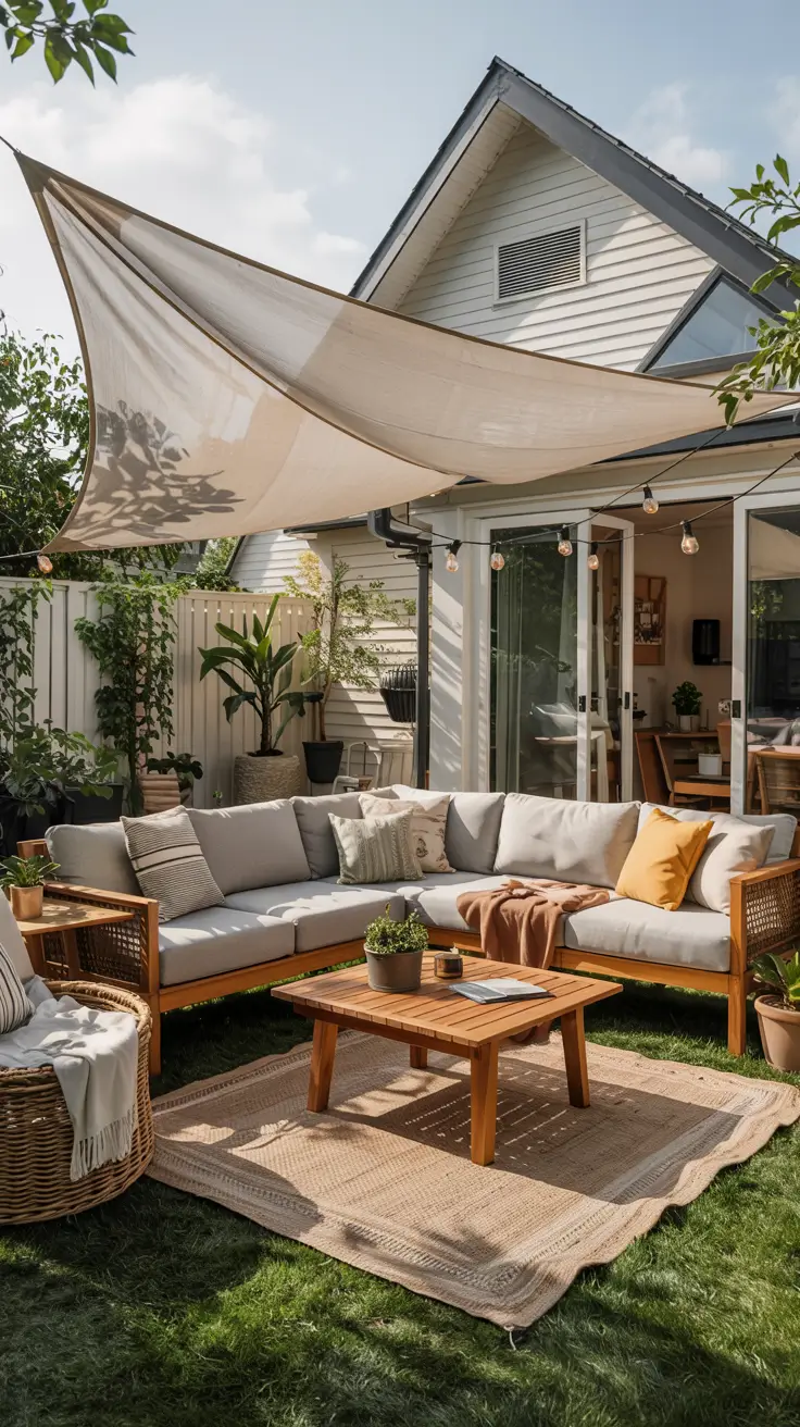 Shade Sail Backyard Ideas 2026: Stylish Sun Sail Designs for Modern Outdoor Spaces