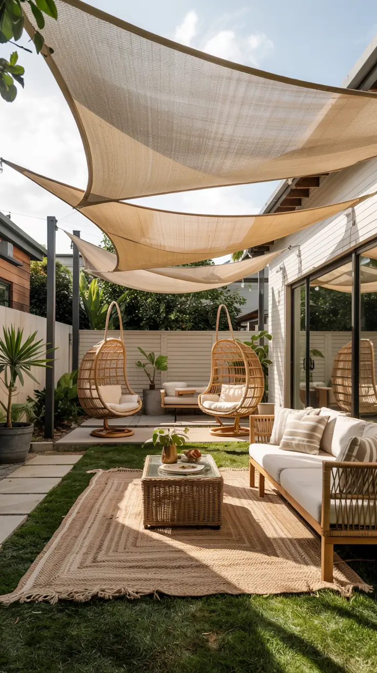 Shade Sail Backyard Ideas 2026: Stylish Sun Sail Designs for Modern Outdoor Spaces