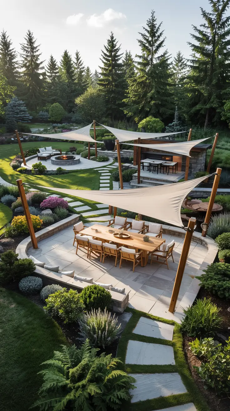 Shade Sail Backyard Ideas 2026: Stylish Sun Sail Designs for Modern Outdoor Spaces