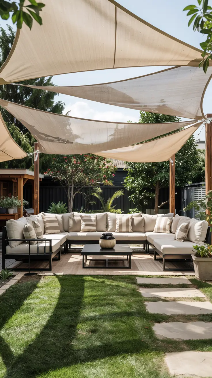 Shade Sail Backyard Ideas 2026: Stylish Sun Sail Designs for Modern Outdoor Spaces
