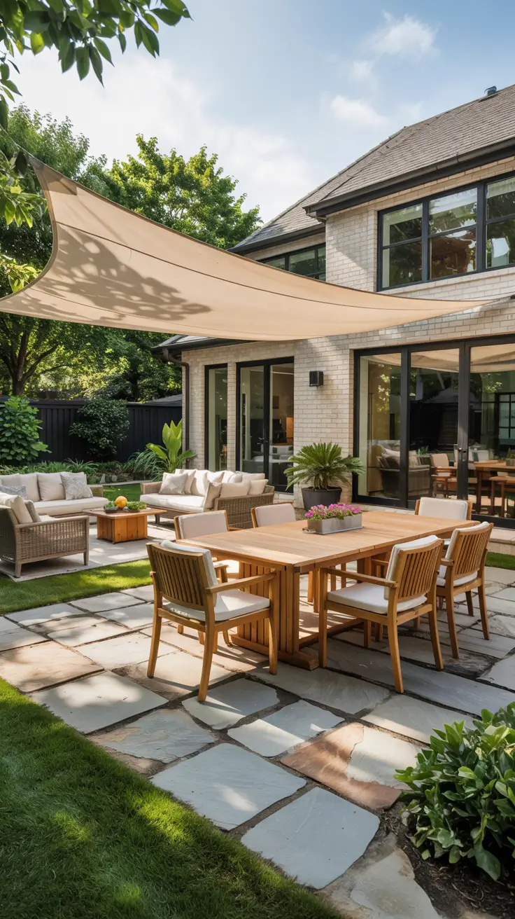 Shade Sail Backyard Ideas 2026: Stylish Sun Sail Designs for Modern Outdoor Spaces