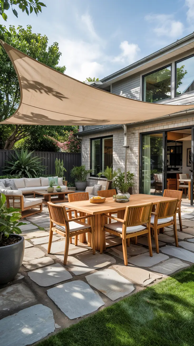 Shade Sail Backyard Ideas 2026: Stylish Sun Sail Designs for Modern Outdoor Spaces