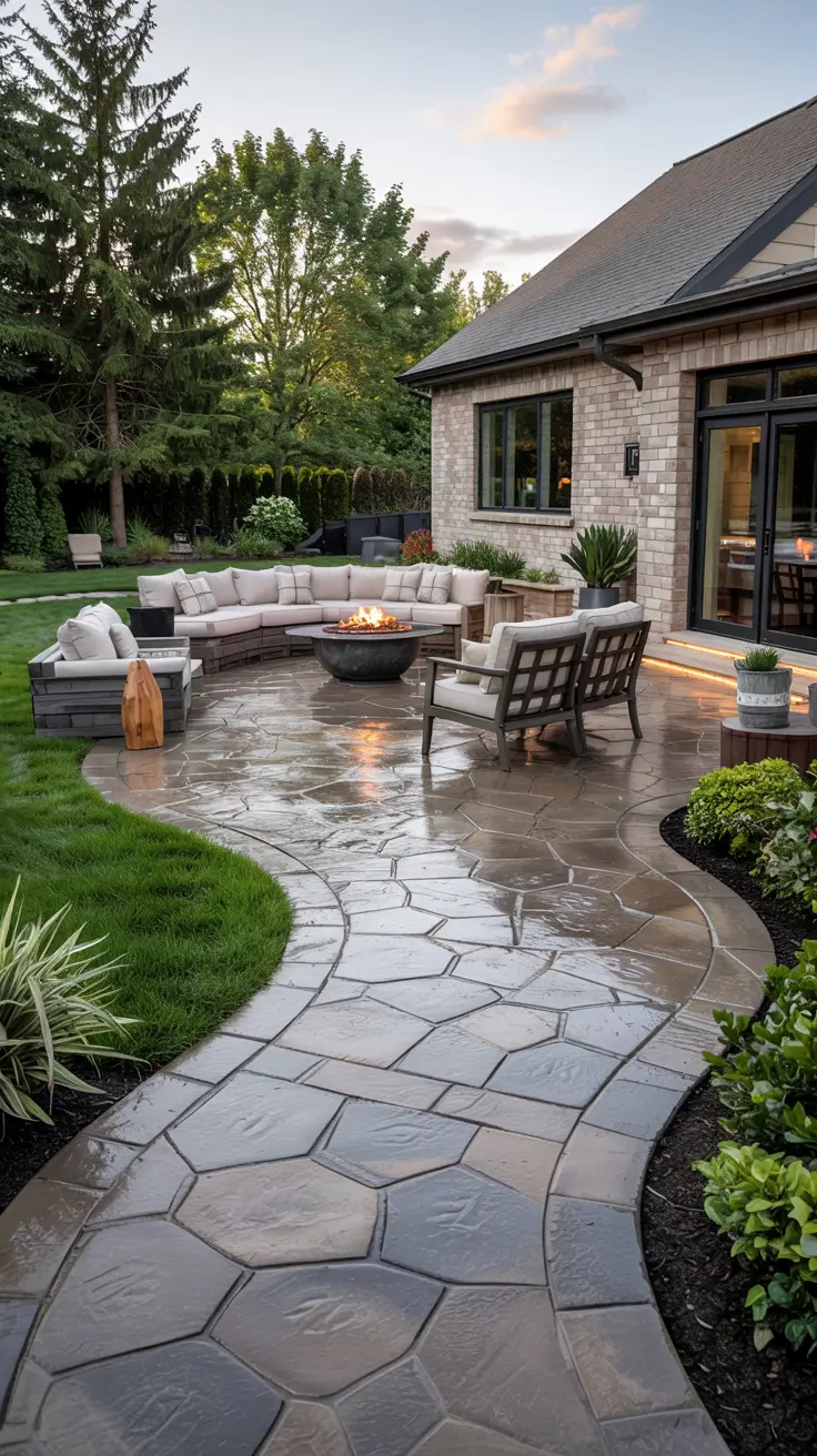 Stamped Concrete Patio Ideas 2026: Modern Layouts, Colors & Backyard Designs