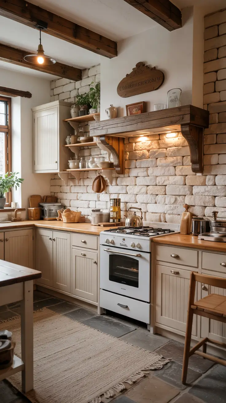 Stone Wall Kitchen Ideas 2026: Rustic, Farmhouse & Modern Textured Designs