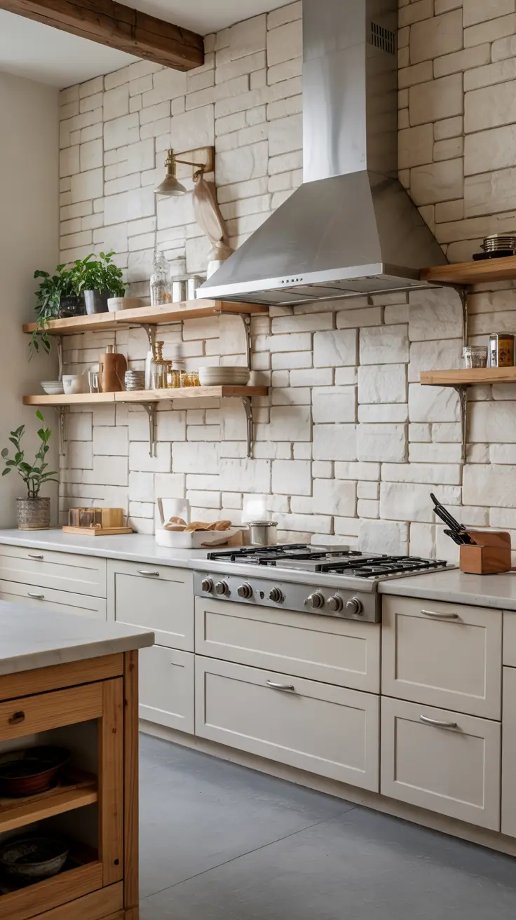 Stone Wall Kitchen Ideas 2026: Rustic, Farmhouse & Modern Textured Designs