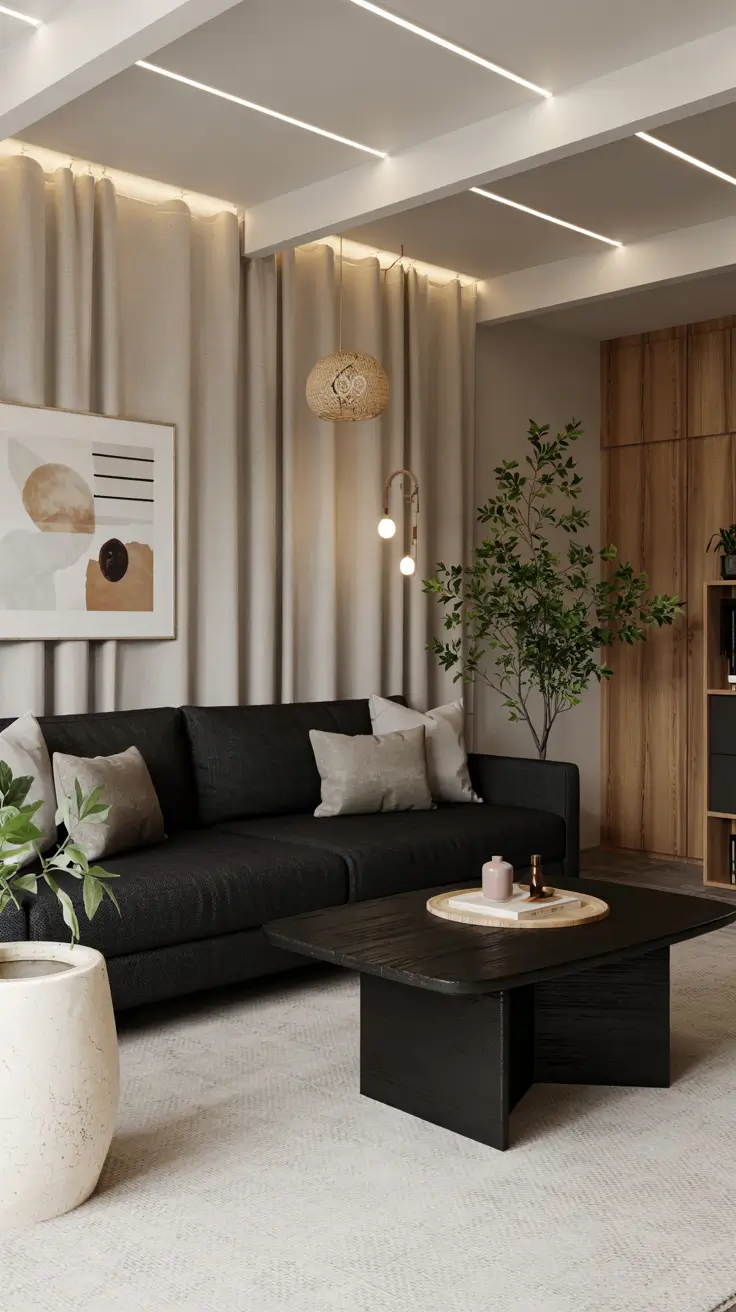 Black Sofa for Living Room 2026: Modern Design Ideas, Color Schemes and Cozy Decor Inspiration