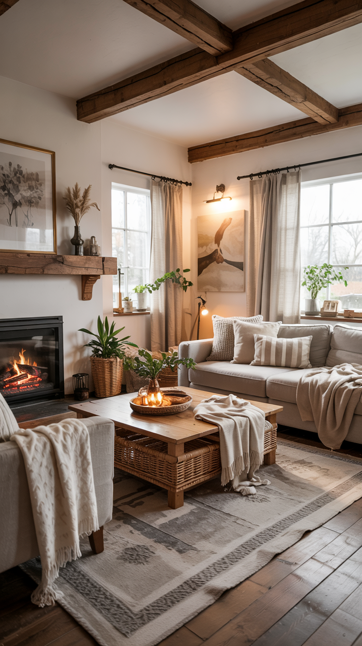 Farmhouse Living Room 2026: Modern, Cozy and Rustic Design Ideas