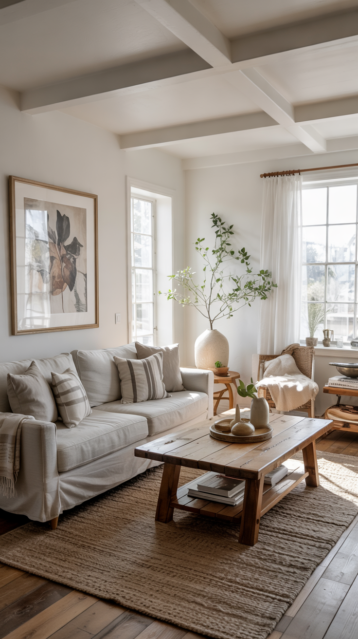 Farmhouse Living Room 2026: Modern, Cozy and Rustic Design Ideas