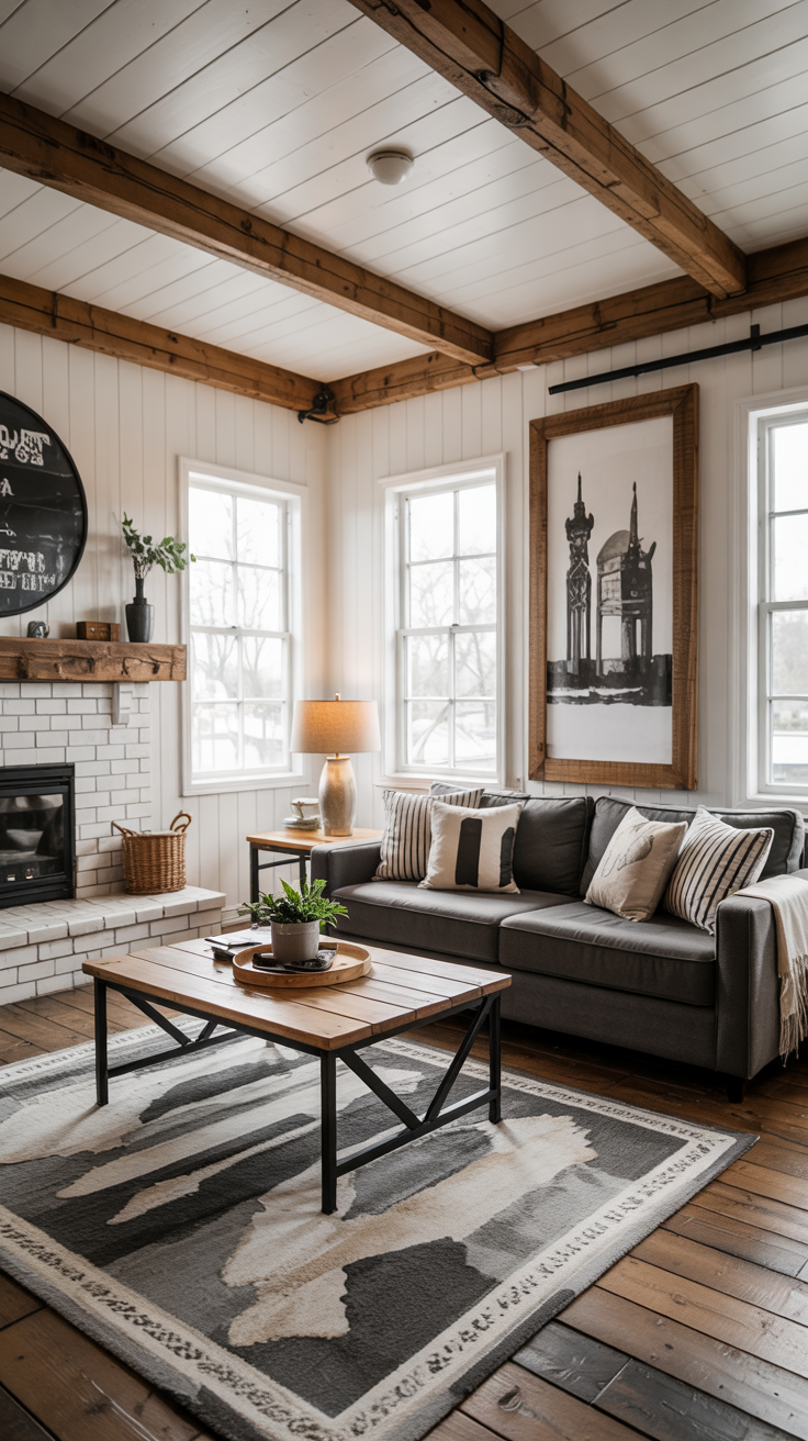 Farmhouse Living Room 2026: Modern, Cozy and Rustic Design Ideas