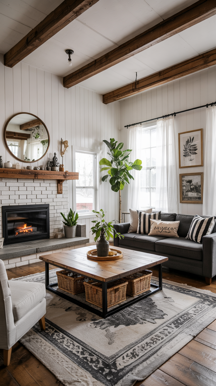 Farmhouse Living Room 2026: Modern, Cozy and Rustic Design Ideas