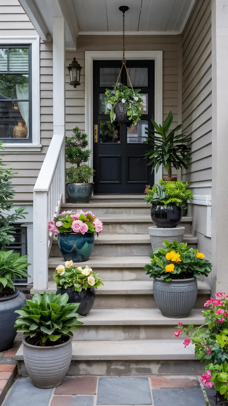 Front Porch Flower Pots 2026 - Stylish Entrance Ideas for Every Season