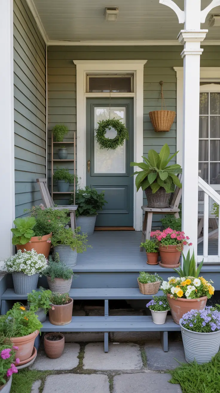 Summer Front Porch Decor Ideas 2026 - Stylish Outdoor Spaces with Rocking Chairs, Flower Pots and Farmhouse Charm