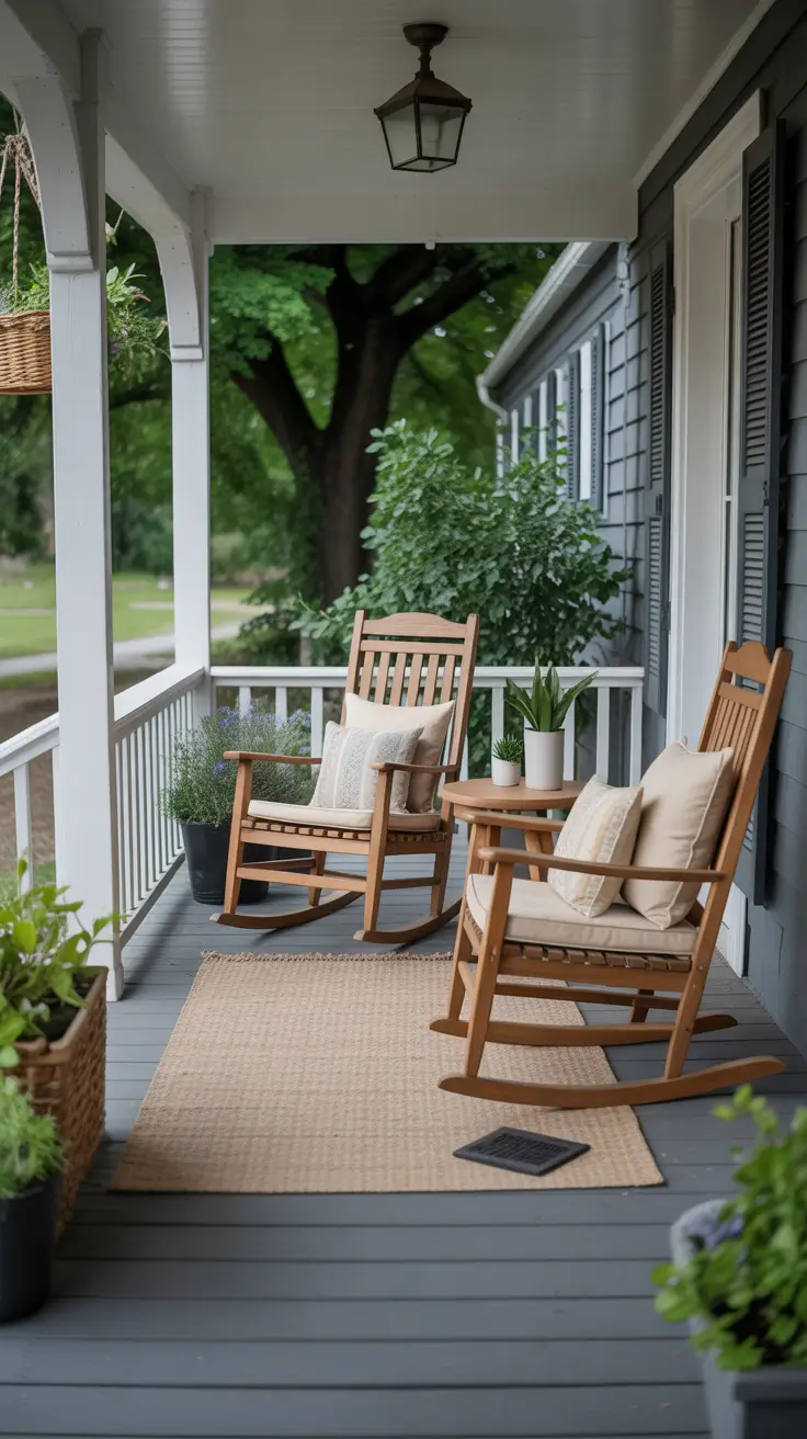 Summer Front Porch Decor Ideas 2026 - Stylish Outdoor Spaces with Rocking Chairs, Flower Pots and Farmhouse Charm