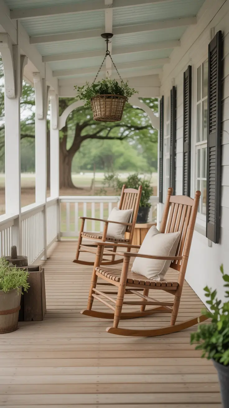 Summer Front Porch Decor Ideas 2026 - Stylish Outdoor Spaces with Rocking Chairs, Flower Pots and Farmhouse Charm