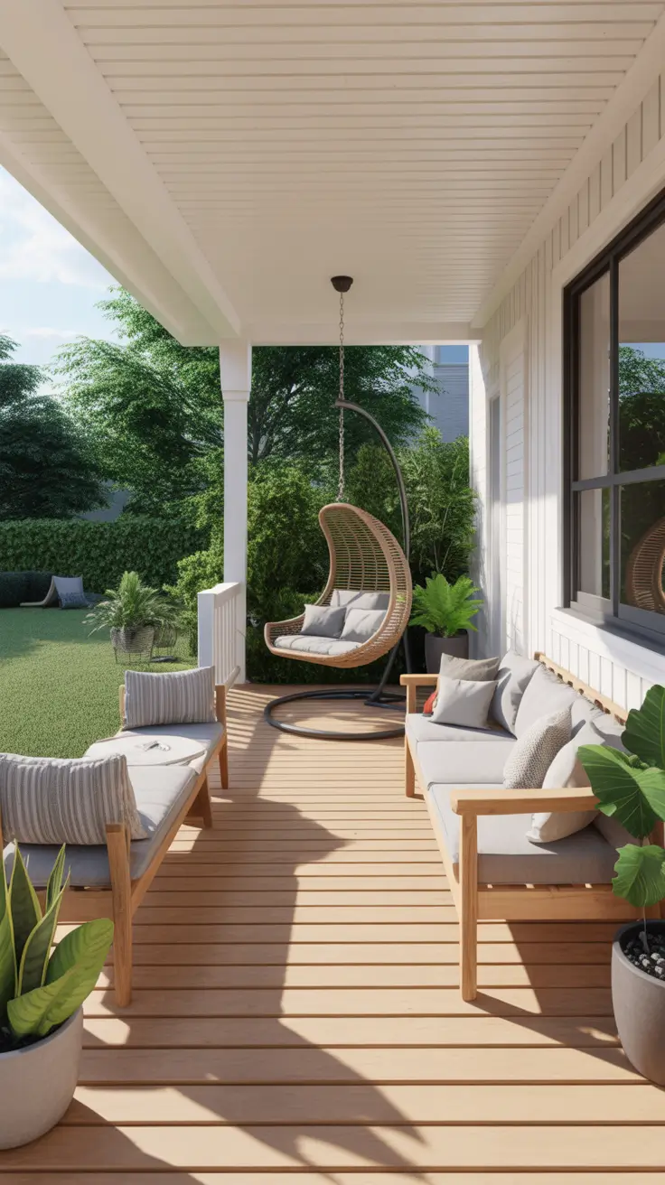 Summer Front Porch Decor Ideas 2026 - Stylish Outdoor Spaces with Rocking Chairs, Flower Pots and Farmhouse Charm