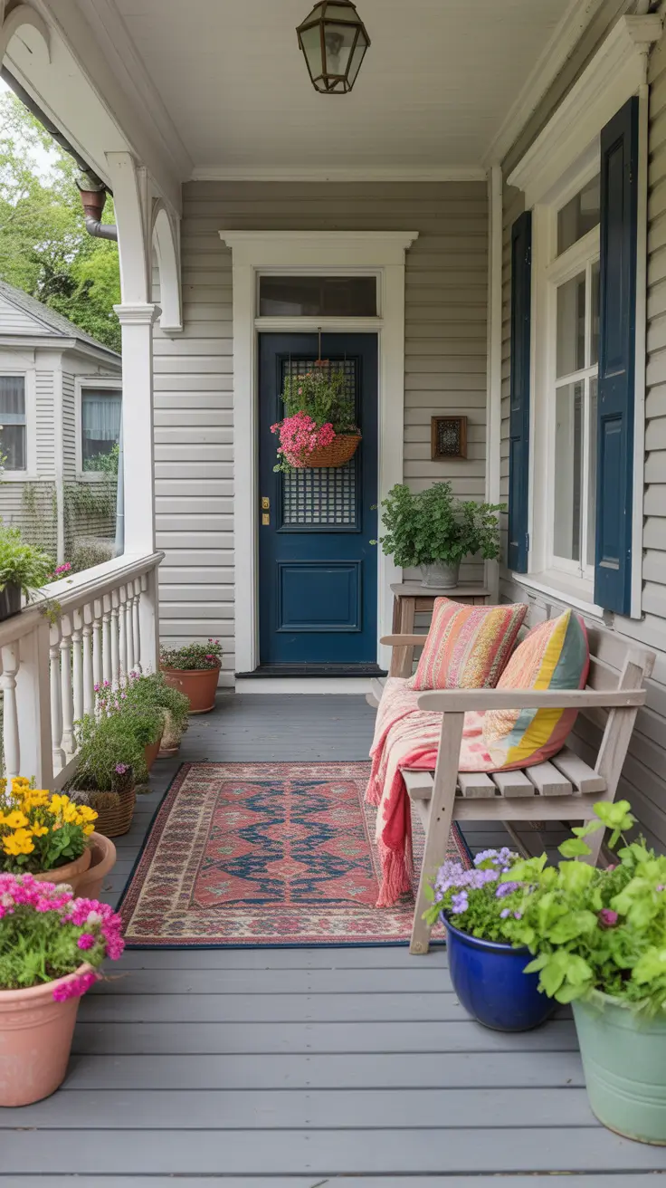 Summer Front Porch Decor Ideas 2026 - Stylish Outdoor Spaces with Rocking Chairs, Flower Pots and Farmhouse Charm